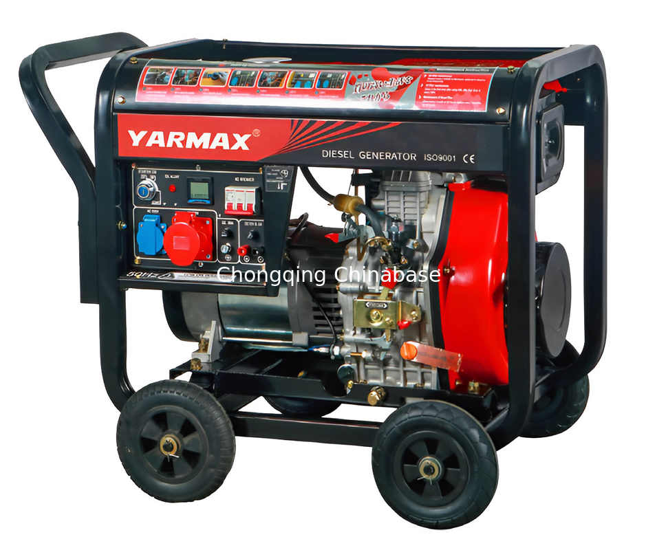 دیزل ژنراتور قابل حمل YM8700E DC12V 8.3A دیزل ژنراتور 6.5kW 6.0kW
