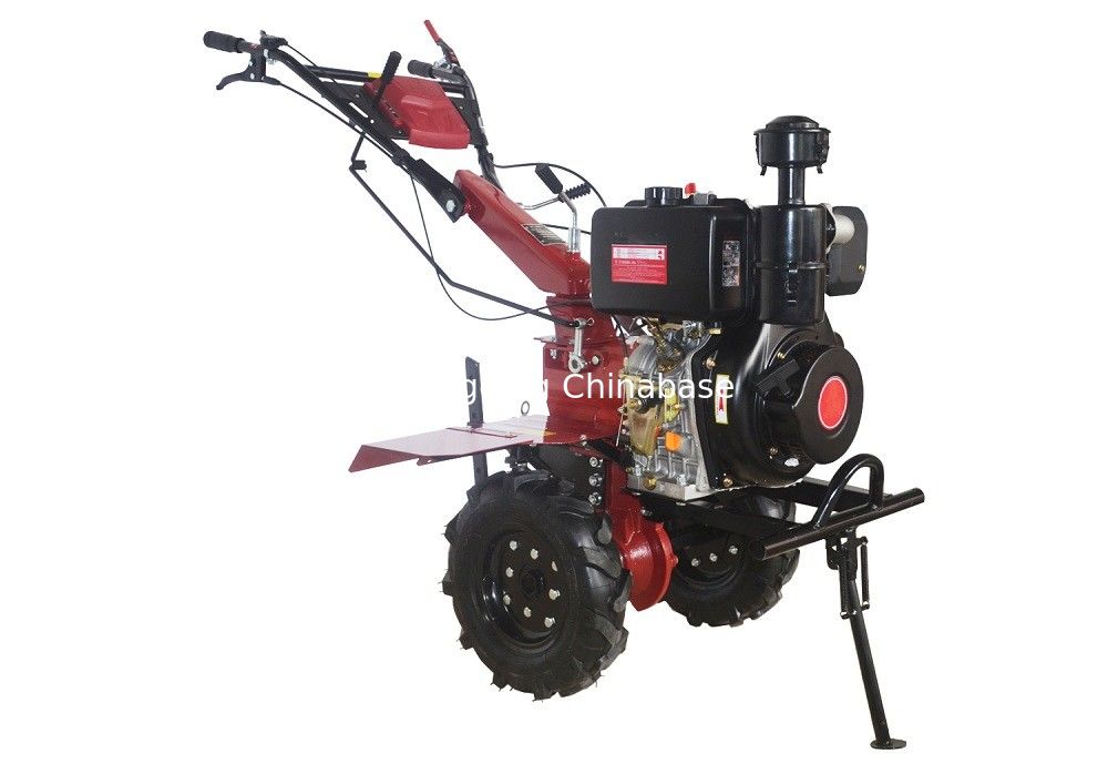 دستی 0.3m / S Power Weeder Cultivator 6.3KW Agriculture Tiller Machine